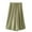 Army Green, variant on Diufon Cotton Linen Womens Capris Pants Solid Color Wide Leg Pants Elastic Waist Drawstring Pants