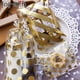 thumbnail image 4 of Bolsa de celofán de plástico transparente con lunares dorados y blancos para envolver caramelos, decoración para bodas, fiestas de cumpleaños, suministros para regalos, 4 of 5