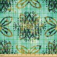 thumbnail image 2 of Ambesonne Bohemian Fabric by the Yard Upholstery, Boho Art Pattern Ethnic, 10 Yards, Turquoise and Pale Coffee, 2 of 5