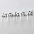 thumbnail image 6 of KAWOTI 5-Light Chrome Vanity Light with Clear Glass Shade, 6 of 7