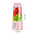 thumbnail image 3 of SUTENGDA YODETEY Compact Fruit Juicer for Home Use - Juicer Small Juicing Cup Home Mini Cup Portable Juicer Portable USB Charging Suitable For Kitchen Gym Travel Office 4-blade Blade Cuts, 3 of 9