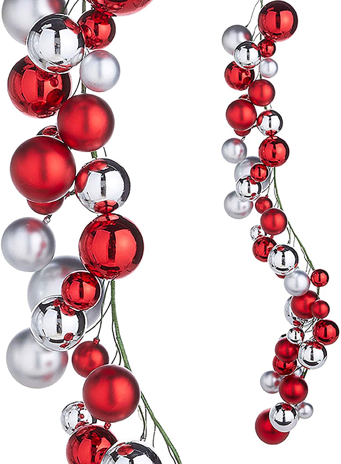 Merek Mister Snowman 4' Red and Silver Ball Garland Walmart Canada