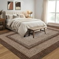 thumbnail image 2 of Boho Accent 5x7 Rectangular Brown Machine Washable Non Slip Low Pile Indoor Area Rug, 2 of 9