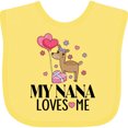 thumbnail image 3 of Inktastic Nana Loves Me Grandchild Valentine Deer Girls Baby Bib, 3 of 4
