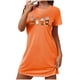 thumbnail image 2 of Camisón corto de talla grande para mujer, camisón de manga corta con estampado de pecho a la moda, camisón para mujer, 2 of 5