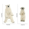 thumbnail image 3 of Fridja White Bear Animal Toys Figurines Home Decorate Preschool Educational, 3 of 4