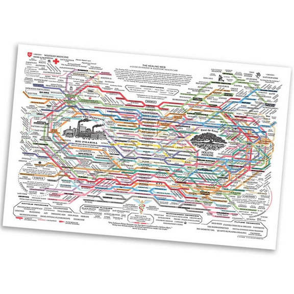 1 x Healing Web Poster-As Shown