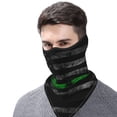thumbnail image 4 of Sun Protection Face Mask Neck Gaiter Thin Green Line America Flag Sunscreen Breathable Bandana Balaclava, 4 of 7