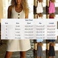 thumbnail image 4 of TaTaai Women's Spring Summer Solid Dress Round Neck Sleeveless Loose Fit Casual Tank Mini Dress for Daily Beach Home Vacation Wear Gift, 4 of 8