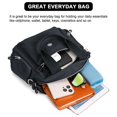 thumbnail image 4 of BadPiggies Nylon Crossbody Bag for Women Multi Pockets Waterproof Handbag Messenger Purses Travel Shoulder Bag - Black, 4 of 10