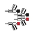 thumbnail image 7 of M21R Real Plated 45 Degree Banana Connector Double Screw Speaker Locking Banana Plug Plated, 7 of 7