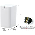 thumbnail image 6 of Automatic Trash Can, 4 Gallon Self Sealing and Self-Changing Smart Trash Can, Motion Sensor, Touchless Garbage can with lid for Kitchen Bathroom Bedroom Office, 6 Refill Rings(A1, White), 6 of 9