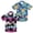 Hawaii 02, variant on 2 Pack Boy Hawaiian Shirts Button Down Kids Tropical Aloha Shirts Short Sleeve Size 8-14 Year