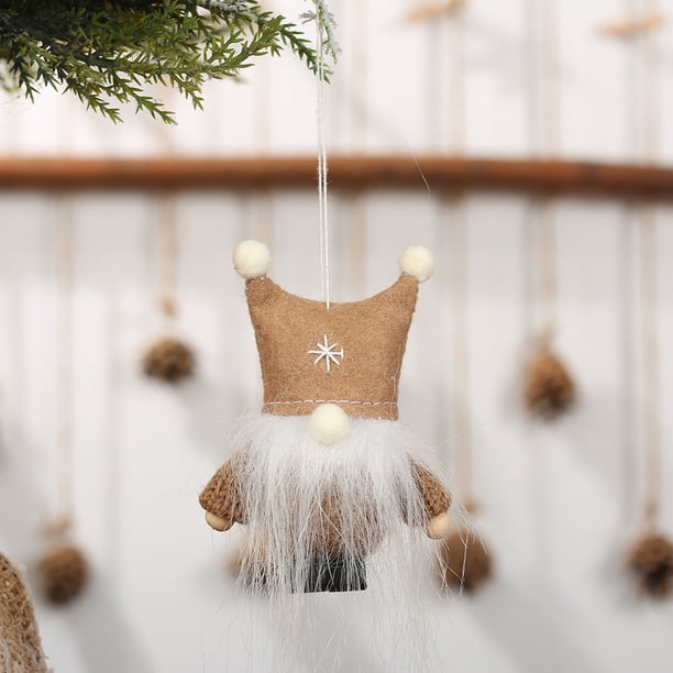 Adorno navideño muñeco de peluche muñeco sin rostro para hombres mayores adornos colgantes regalo de Navidad para el hogar
