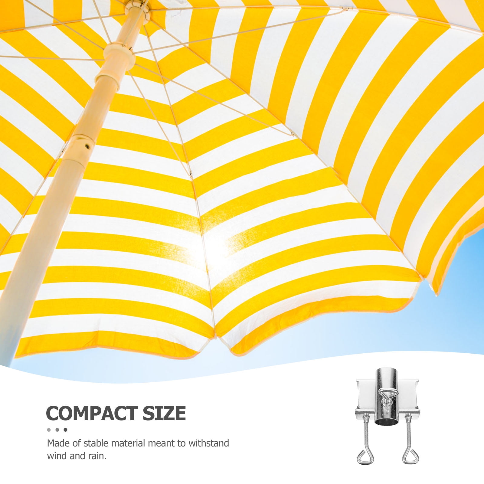 HOMEMAXS 2pcs Outdoor Umbrella Stand Patio Umbrella Holder Parasol Ground Bracket Practical Camping Parasol Stand
