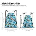 thumbnail image 2 of Wukai Animal Pirate Drawstring Backpack Bag Sport Gym Sackpack Large Size String Backpack Cinch for Women Men-Small, 2 of 6