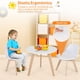 thumbnail image 5 of Costway Conjunto de Mesa y Sillas para Niños de 3 Piezas con Patas de Madera Blanco 60 x 50,5 cm, 5 of 10
