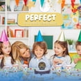 thumbnail image 5 of Exquisite Confetti Happy Birthday Cake Candle, 1 Count, 5.4" x 3.7" Colorful Party Cake Topper Decoration, 5 of 6