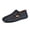 black, variant on Hand Stitched Cutout Leather Closed Toe Casual Sandals With Adjustable Buckle Strap