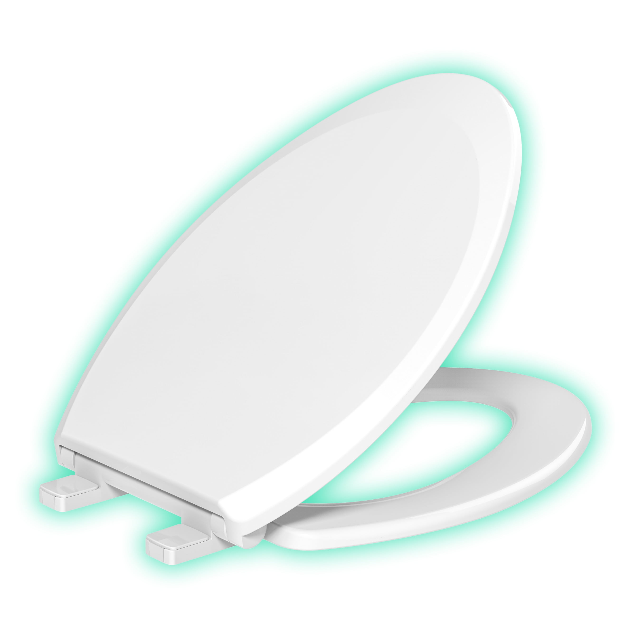 (3 pack) Evekare Night Glow ( Green Glow) Soft Close Elongated Toilet Seats In White