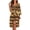 Aztec Tribal Sunflower, variant on Western Aztec Tribal Bathrobes for Women Casual Loungewear Long Sleeve Nightgowns Loose Fit Robes with Adjustable Belt