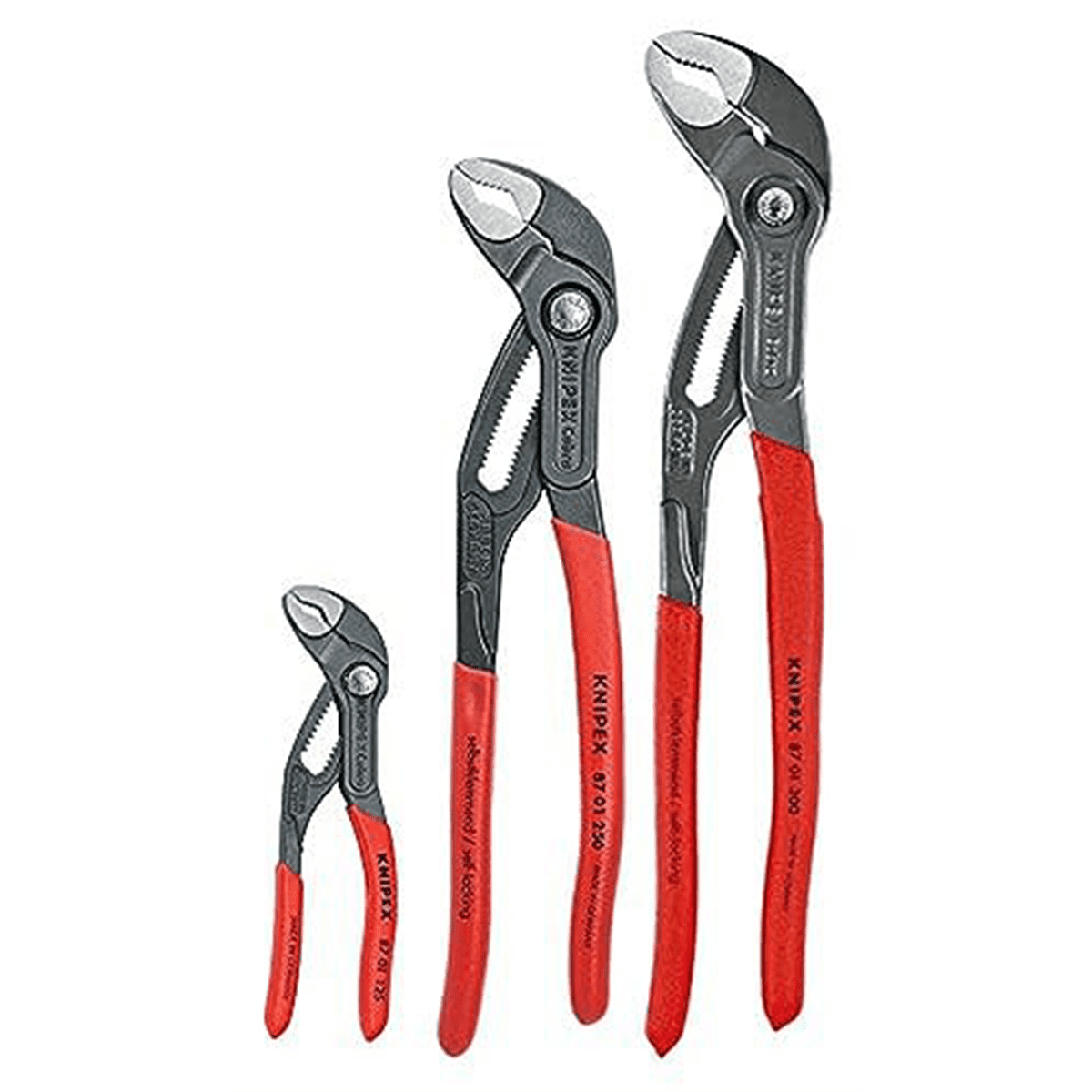 Knipex 9K0080122US 3-Piece Cobra Water Pump Plier Set