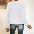 thumbnail image 6 of Brilliant Valentines Sweater Women Women's Christmas Printed Round Neck Long Sleeves Top Loose Fitting Sweater New(White,XL), 6 of 6