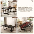 thumbnail image 6 of 70" Solid Wood Dining Table for 6-8 People, Modern Farmhouse Kitchen Table Rectangular Dining Room Table for Home Office, 6 of 14