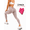 BeigePink, variant on 2 Pack Women’s High Waisted Scrunch Butt Leggings, V Back Seamless Yoga Pants, Tummy Control Workout Gym Leggings