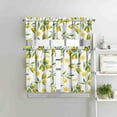 thumbnail image 5 of Lemon Kitchen Curtains Sets for Windows Lemon Summer Curtain Sink Window Valance 3 Piece Set Yellow Kitchen Tier Curtains 3 Panels Decor for Living Room Bedroom, 5 of 7
