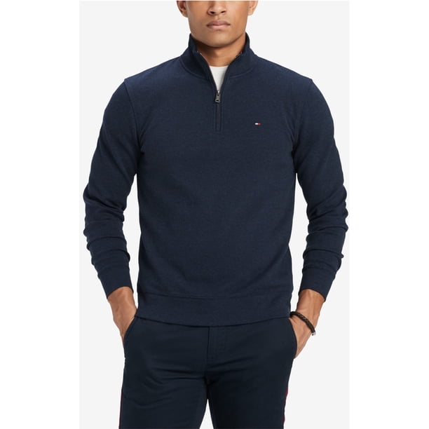 Tommy Hilfiger - Sudadera con cremallera para hombre, color azul, XXL