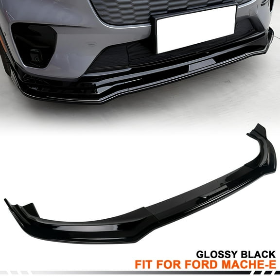 Custom For Ford Mustang Mach-E 2021 2022 2023 2024 2025 Front Bumper Lip Spoiler Splitter Automotive Accessories