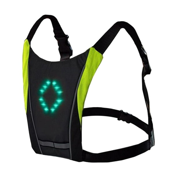 Advancent Mochila LED con indicador de dirección Navegue con confianza y manténgase seguro en todas las aplicaciones Ciclismo Gris