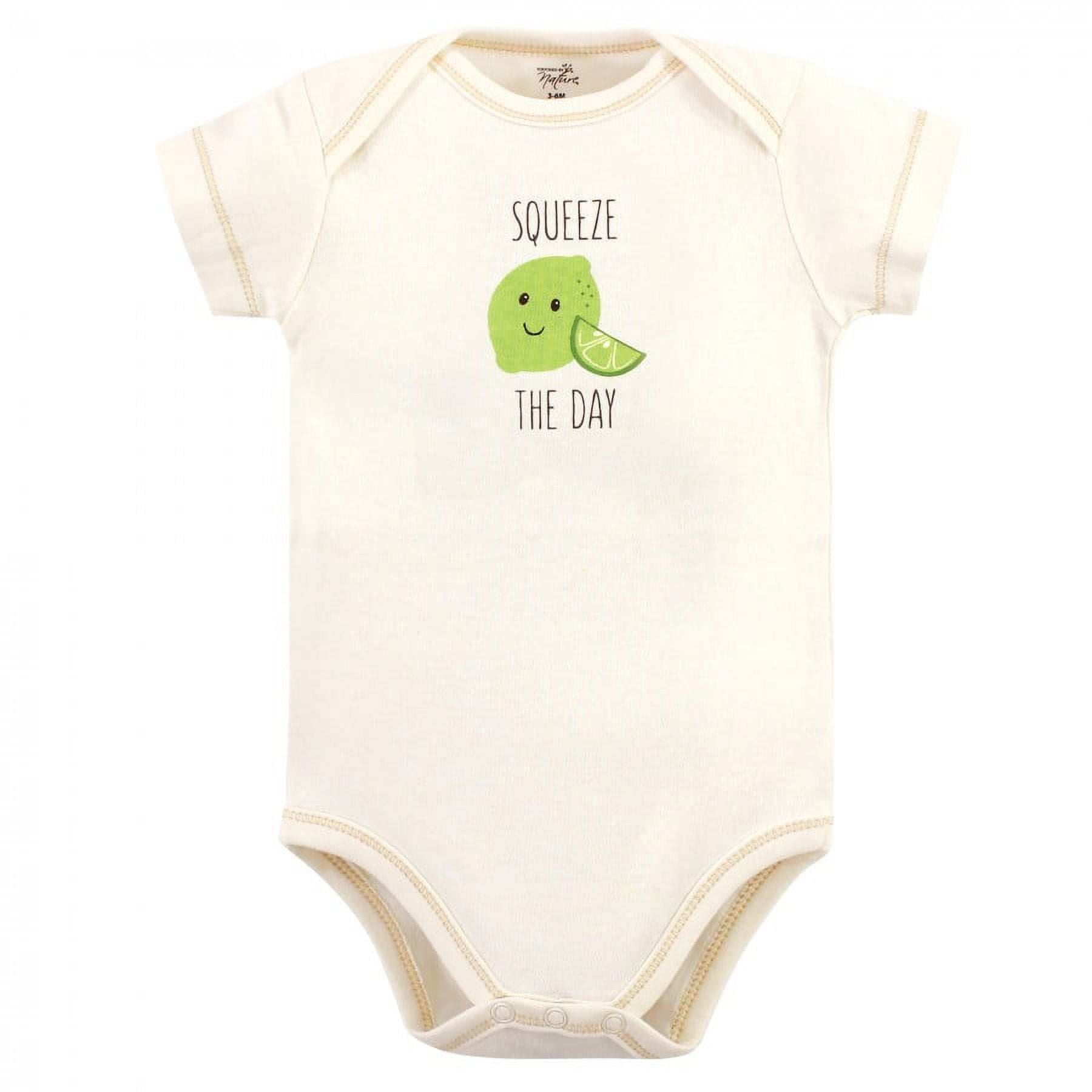Touched by Nature Organic Cotton Bodysuits 5pk, Taco, 9-12 Months