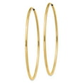 thumbnail image 2 of Primal Gold 14 Karat Yellow Gold 1.5mm Round Endless Hoop Earrings, 2 of 5