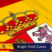 G128 - Spain 3x5 ft Spanish National Olympics Flag Printed Indoor/ Outdoor Brass Grommets