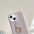 thumbnail image 4 of Compatible with iPhone 14 Plus Ring Stand Case 360 Degree Rotation Holder Kickstand Stand PU Leather Slim Luxury Shockproof Cover for Women Girls Purple, 4 of 9