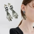 thumbnail image 2 of LIWEN 1 Pair Halloween Earrings Head Horrible Hand Jewelry Funny Long Dangle Earrings for Festival, 2 of 8