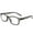 Clear Grey, variant on In Style Eyes Seymore Retro BiFocal Reading Glasses Charcoal 3.00