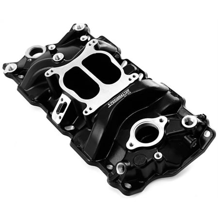 Speedmaster 1-147-003 LowRise Intake Manifold 1957-1995 Small Block Chevy 350 (Best Intake Manifold For Chevy 350)