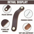 thumbnail image 6 of 4sets 4 Pack 6.6 Inch Genuine Leather Cabinet Handles Drawer Pulls Kitchen Wardrobe Door Knobs Soft Leather Hardware Dresser Decorative Handle with Screw for Furniture Cupboards (Coffee) Coffee, 6 of 9