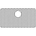 thumbnail image 6 of Qenwkxz Silicone Sink Mat 26" x 14" Rear‑Center Drain - Kitchen Sink Protector Mat Grid for Bottom of Stainless Steel Farmhouse Sink, 500°F Heat Resistant Non-Slip Mat, 6 of 11