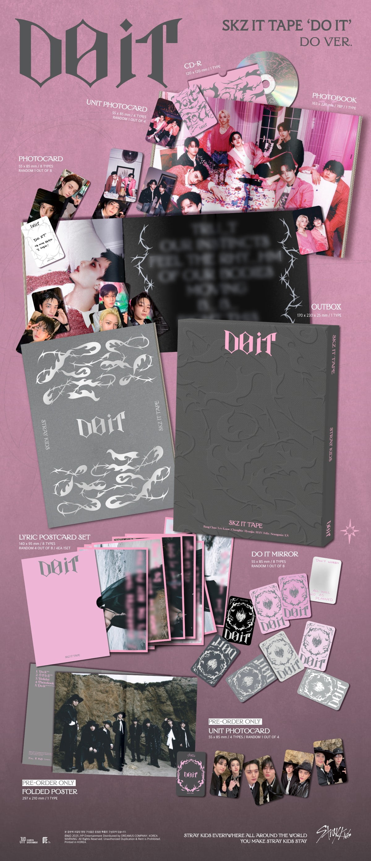 Stray Kids - SKZ IT TAPE 'DO IT' (DO VER.) - CD - Walmart.com