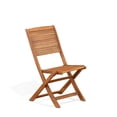 thumbnail image 4 of Pemberly Row Contemporary 2-Piece Foldable Patio Chair in Natural Oil, 4 of 10