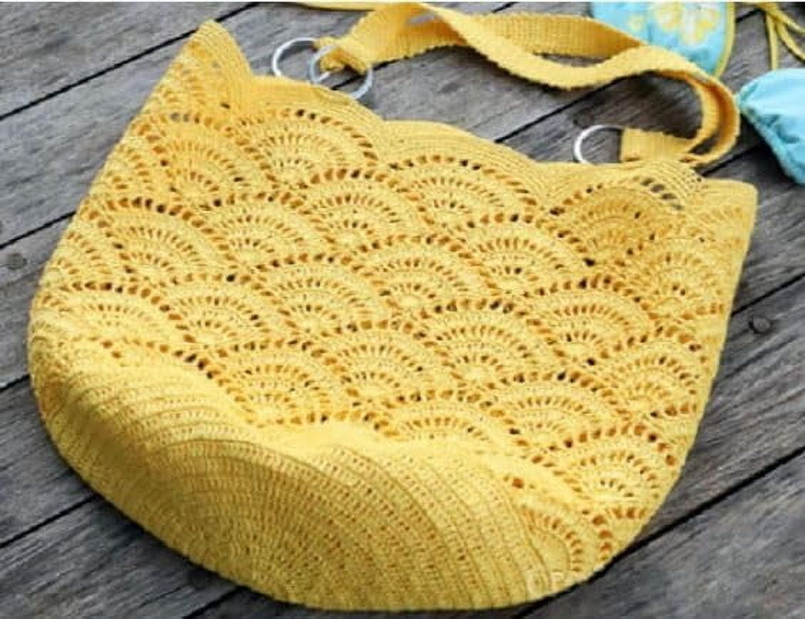 Troyarn Twisted Raffia Yarn for Crafting and Design for Creative Projects, Sustainable Soft Beach Bag,Hat, Hand Knitting Handbags Medium(4) 100% Polyester/(3x3.52 Oz)/(3x109 Yd) (11807 - Yellow)