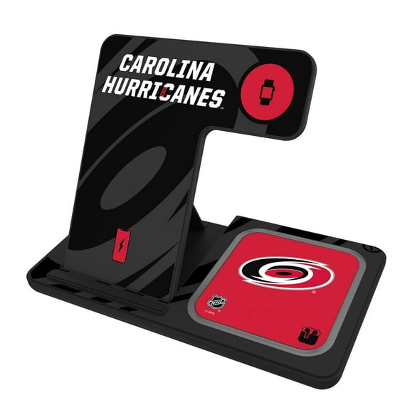 Keyscaper Carolina Hurricanes 3-In-1 Wireless Charger