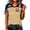 Khaki, variant on Women's Summer Tops 2026 Soccer Cup V Neck Short Sleeve Fan Wear USA Soccer Jersey American Flag Football Graphic Tees Red S