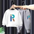 thumbnail image 2 of Hessimy Toddler Boys Girls Spring Summer Cute Cartoon Print 2Pcs Snug Fit Long Sleeve Soft Warm Sleepwear Pajamas Tops Pants, Cute Snug Fit(White,8-9 Years), 2 of 5