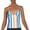Blue, variant on Raisins Womens Striped V-Neck Tankini Swim Top Blue S