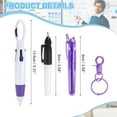 thumbnail image 2 of Uxcell Mini Highlighter Pen Set for Badge with Clip Purple, 2 of 7